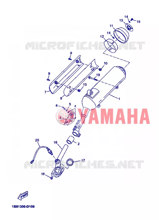 ECHAPPEMENT Yamaha SCOOTER 125 2012 XMAX  YP125R