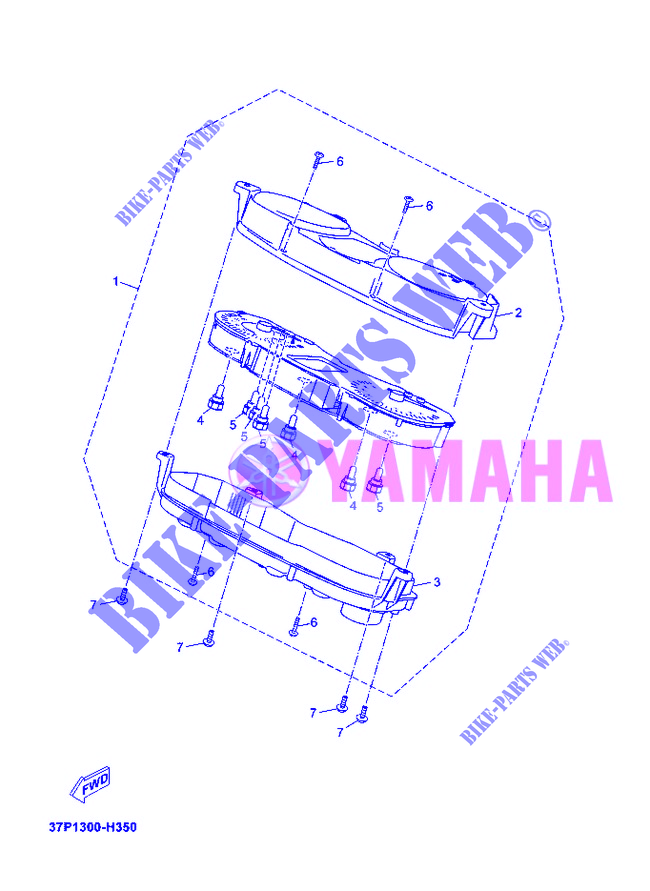 COMPTEUR  pour Yamaha YP125R de 2012