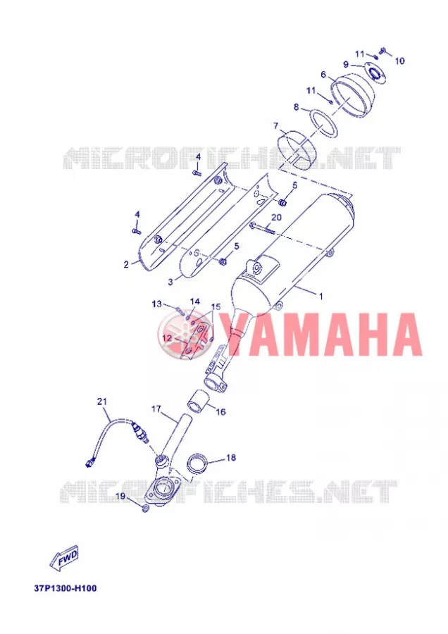 ECHAPPEMENT Yamaha SCOOTER 250 2012 XMAX  YP250R