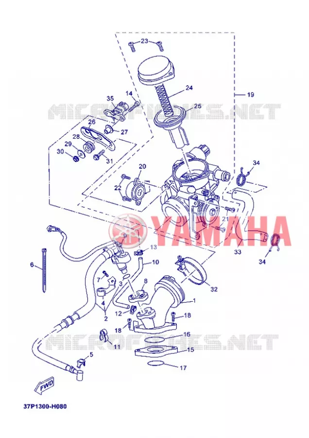 ADMISSION Yamaha SCOOTER 250 2012 XMAX  YP250R