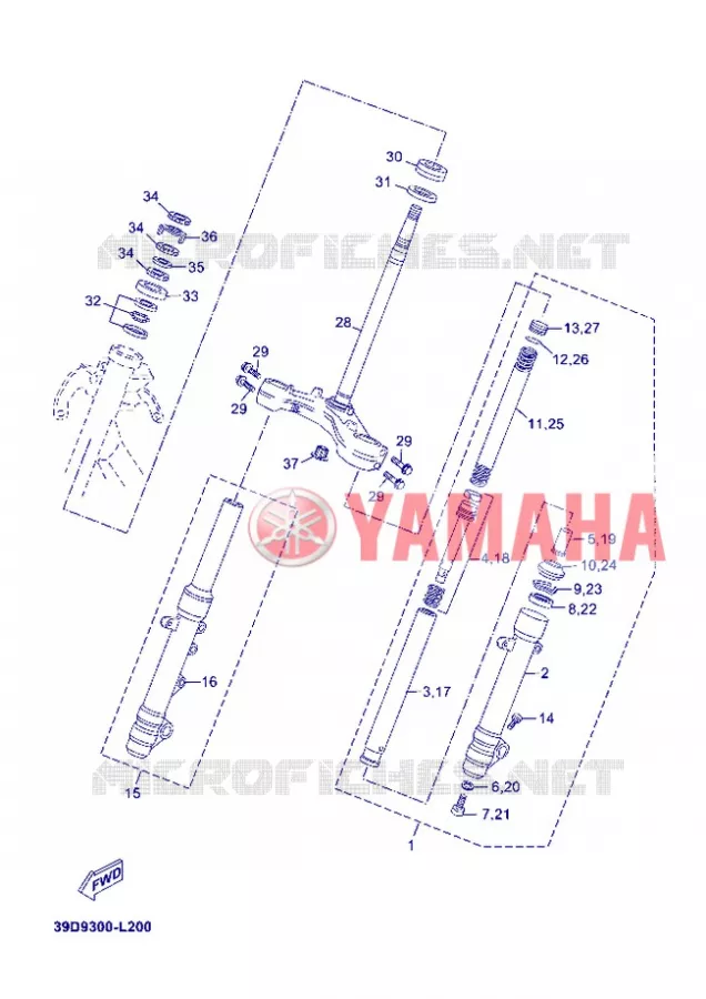DIRECTION Yamaha SCOOTER 250 2012 XMAX SPORT  YP250R X-MAX 250 SPORT