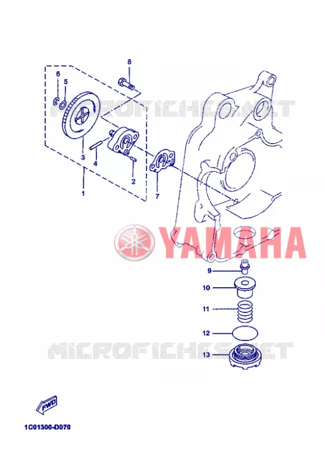 POMPE A HUILE Yamaha SCOOTER 250 2012 XMAX SPORT  YP250R X-MAX 250 SPORT