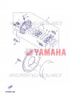ETRIER DE FREIN ARRIERE pour Yamaha YP250RA de 2012