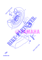 ROUE ARRIERE pour Yamaha YN50FU de 2012