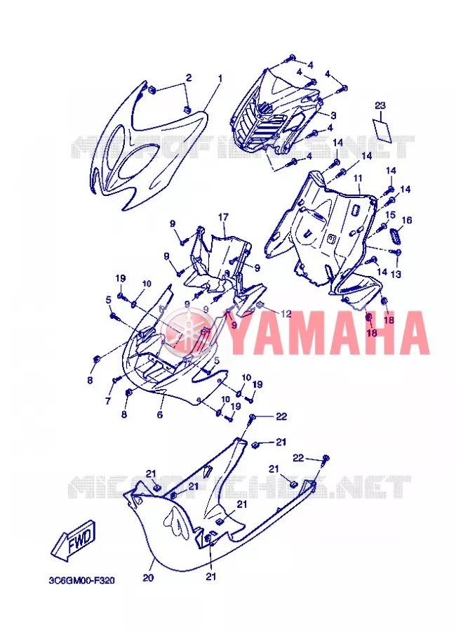 PROTEGE JAMBES Yamaha SCOOTER 50 2012 NITRO  YQ50 NITRO