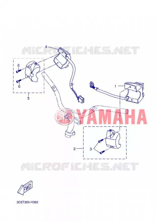 COMMODO / LEVIER Yamaha SCOOTER 50 2012 NITRO  YQ50