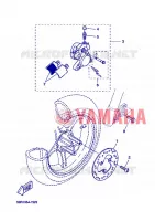 ETRIER DE FREIN AVANT pour Yamaha AEROX 50TH ANNIVERSARY de 2012