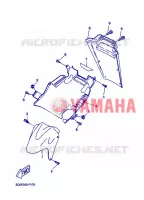 GARDE BOUE AVANT pour Yamaha AEROX 50TH ANNIVERSARY de 2012