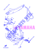 SUPPORT / REPOSE PIEDS pour Yamaha YZ125 de 2012