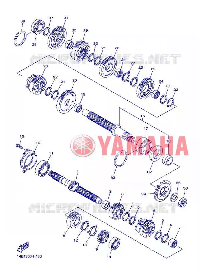 TRANSMISSION Yamaha MOTO 1000 2012 R1  YZF-R1