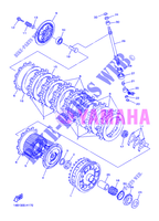 EMBRAYAGE DE DEMARREUR pour Yamaha YZF-R1 de 2012