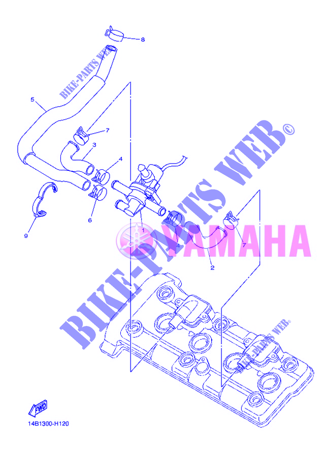 SYSTÈME D'ADMISSION D'AIR AIS pour Yamaha YZF-R1 de 2012
