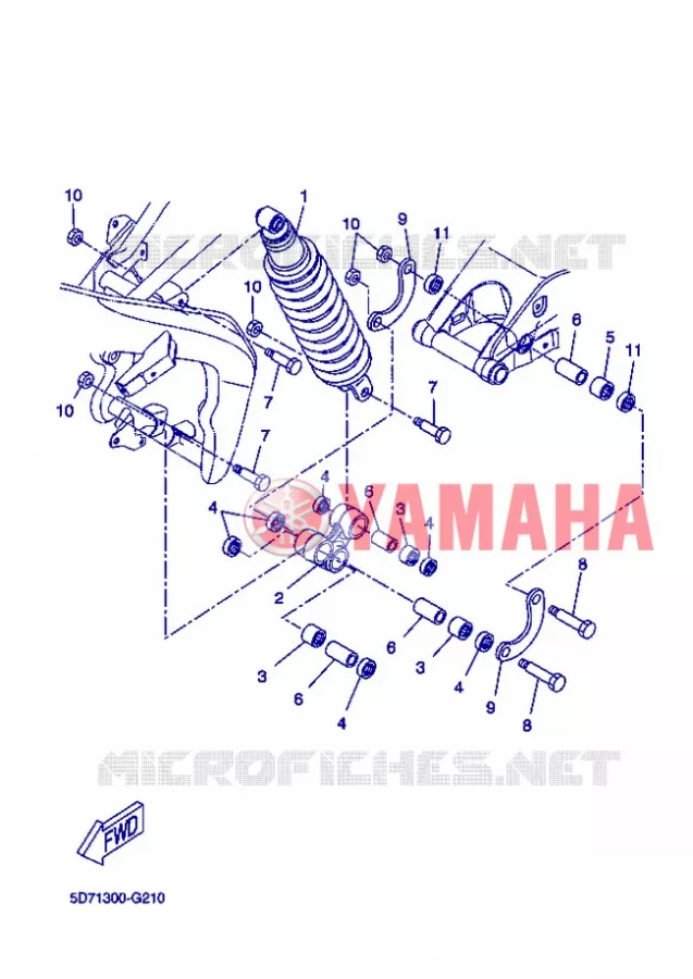 AMORTISSEUR ARRIERE Yamaha MOTO 125 2012 R125  YZF-R125