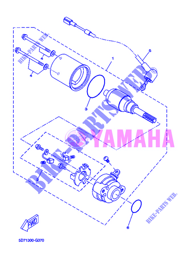 DEMARREUR pour Yamaha YZF-R125 de 2012