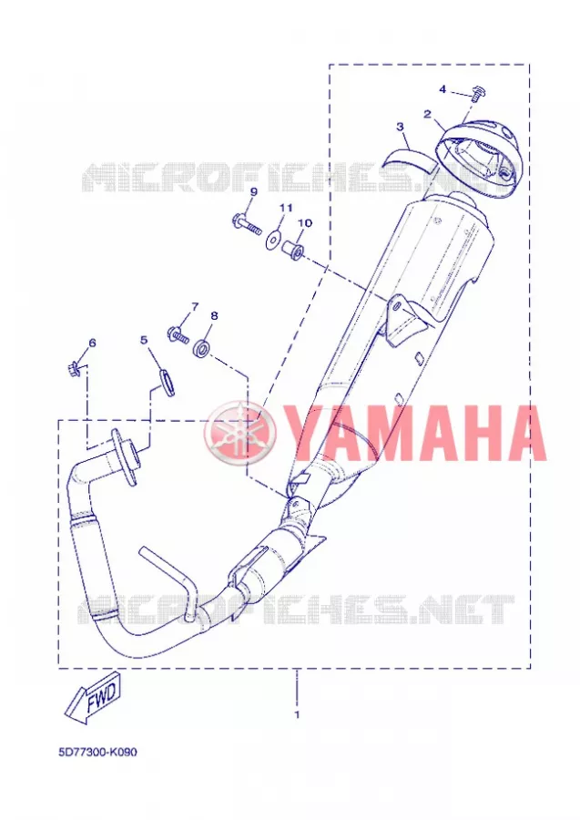 ECHAPPEMENT Yamaha MOTO 125 2012 R125  YZF-R125