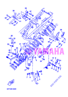SUPPORT / REPOSE PIEDS pour Yamaha YZF-R125 de 2012