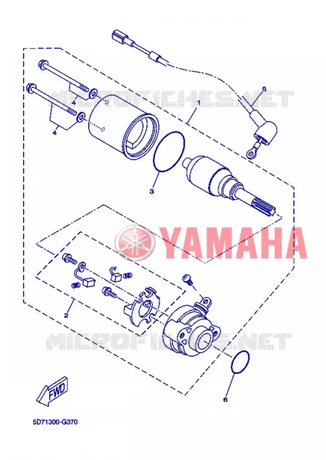 DEMARREUR Yamaha MOTO 125 2012 R125  YZF-R125