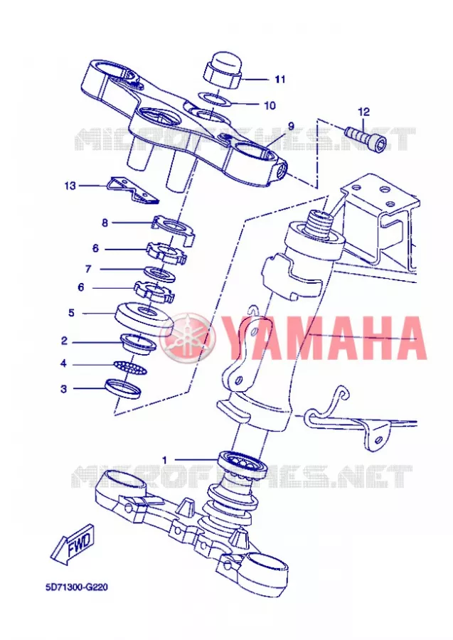 DIRECTION Yamaha MOTO 125 2012 R125  YZF-R125