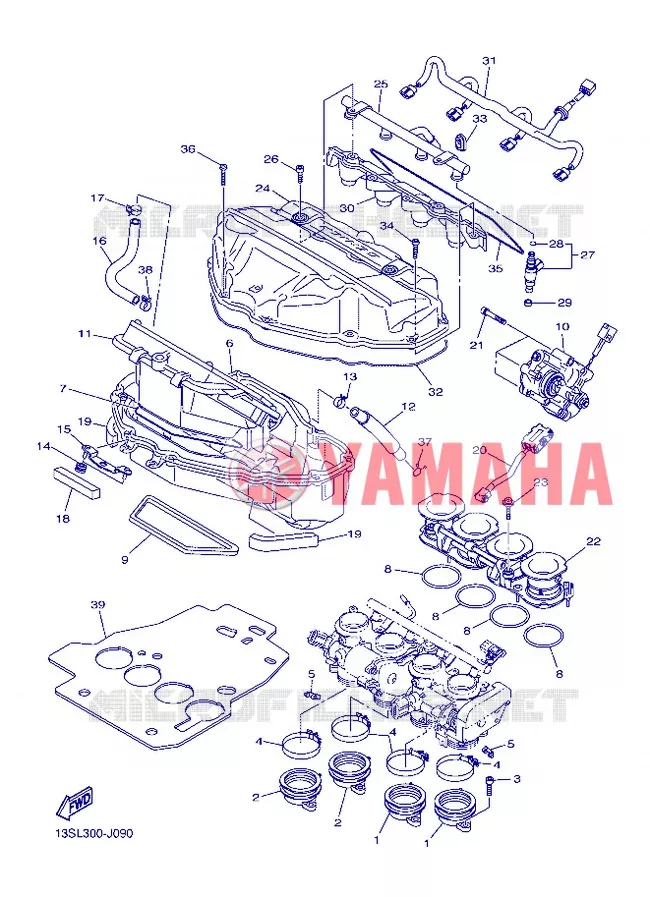 ADMISSION Yamaha MOTO 600 2012 R6  YZF-R6