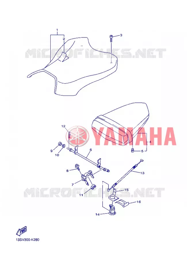 SELLE Yamaha MOTO 600 2012 R6  YZF-R6