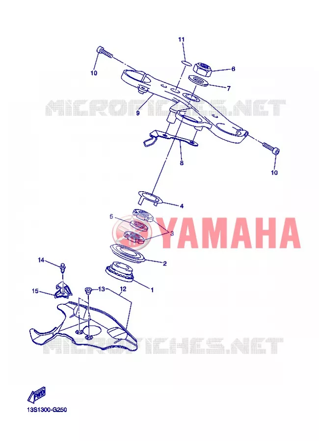 DIRECTION Yamaha MOTO 600 2012 R6  YZF-R6