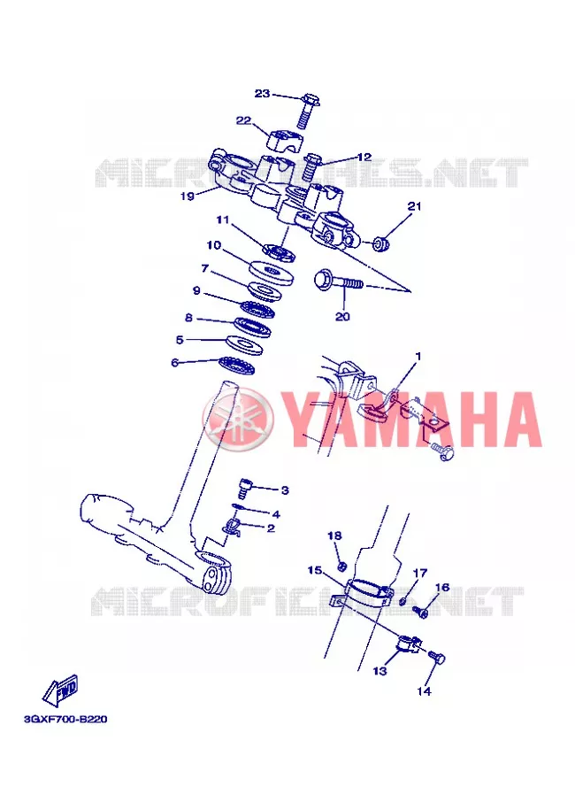 DIRECTION Yamaha MOTO 200 2013 AG  AG200FE