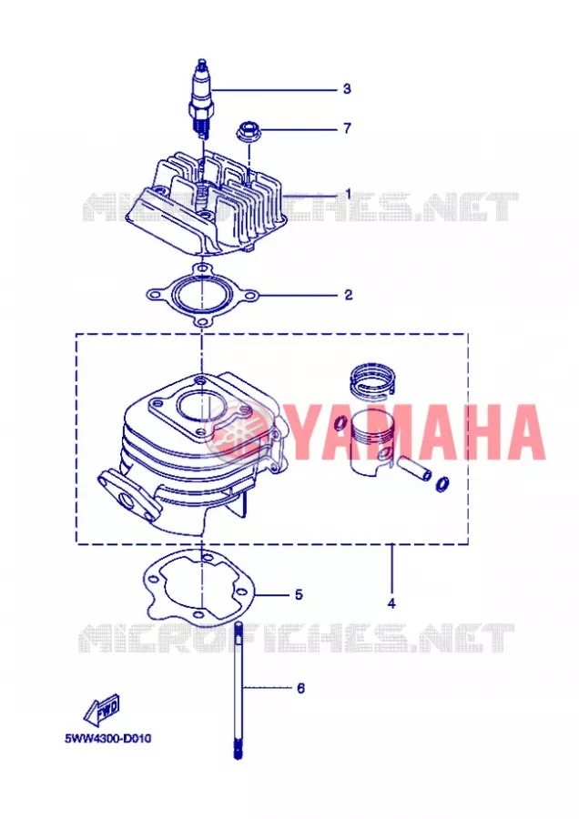 CYLINDRE Yamaha SCOOTER 50 2013 BOOSTER  CW50