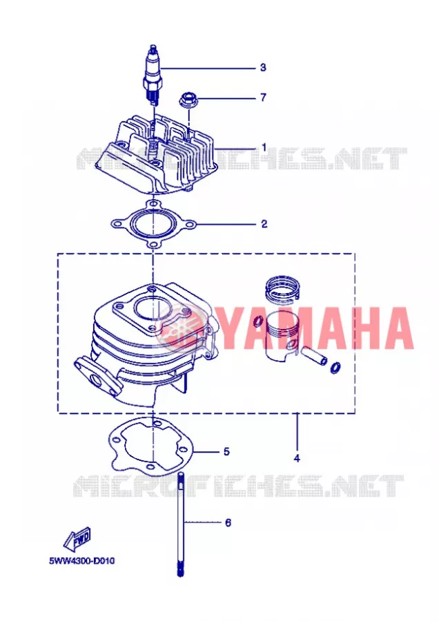 CYLINDRE Yamaha SCOOTER 50 2013 BOOSTER  CW50