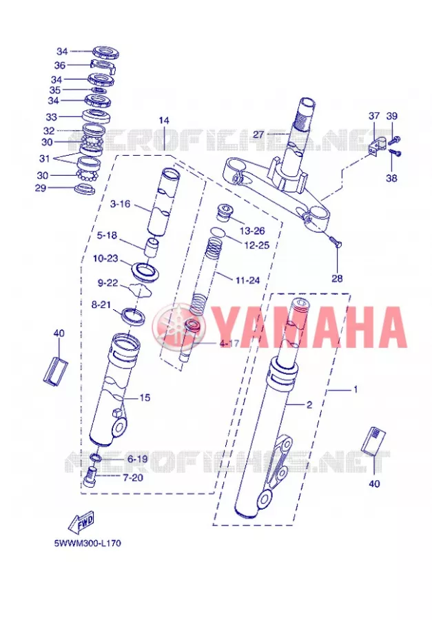 FOURCHE Yamaha SCOOTER 50 2013 BOOSTER  CW50
