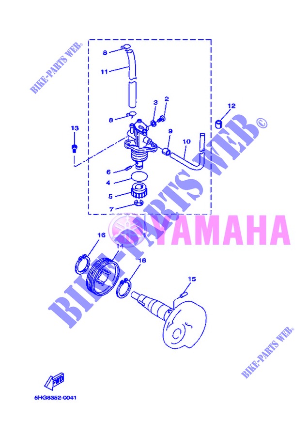 POMPE A HUILE pour Yamaha BOOSTER SPIRIT de 2013