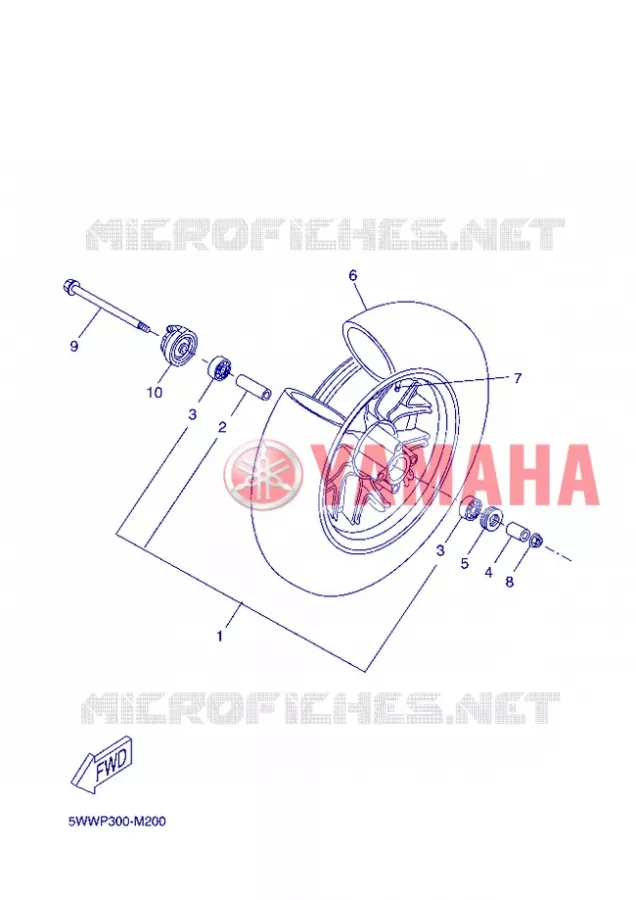 ROUE AVANT Yamaha SCOOTER 50 2013 BOOSTER  CW50