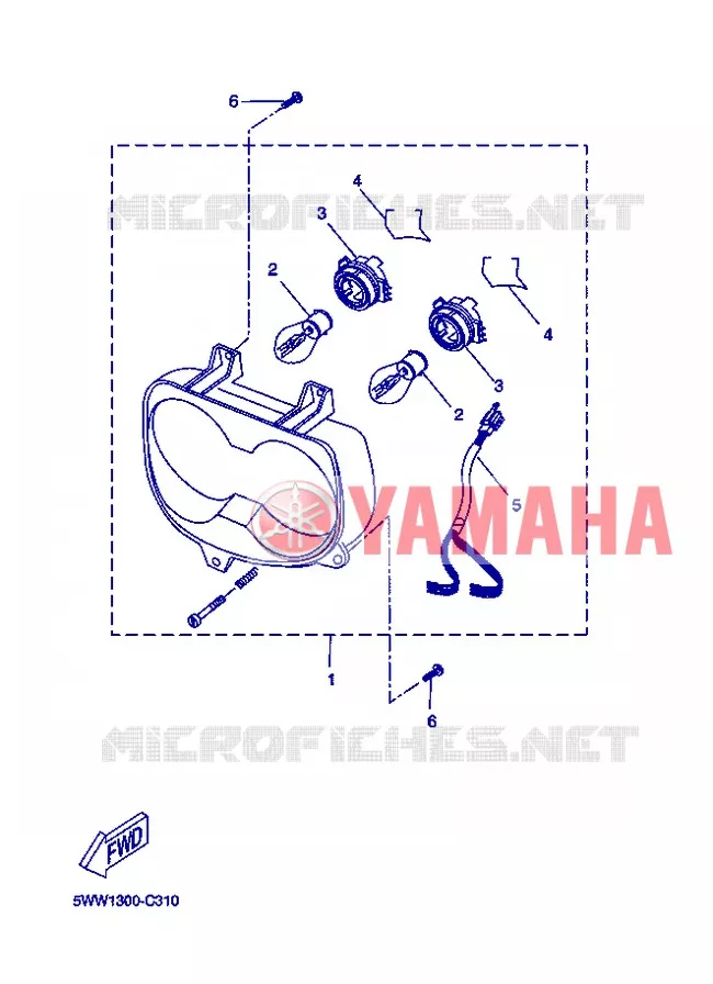 PHARE  Yamaha SCOOTER 50 2013 BOOSTER  CW50