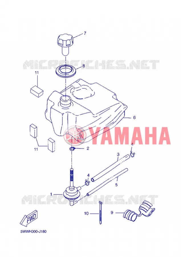 RESERVOIR A ESSENCE Yamaha SCOOTER 50 2013 BWS  CW50