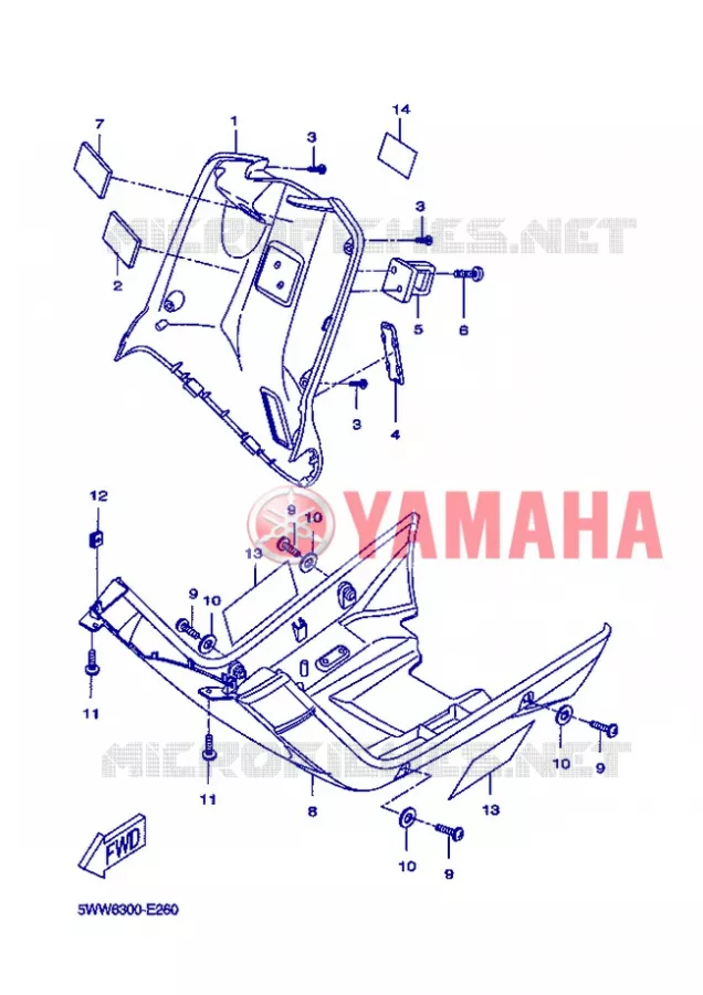 PROTEGE JAMBES Yamaha SCOOTER 50 2013 BWS  CW50