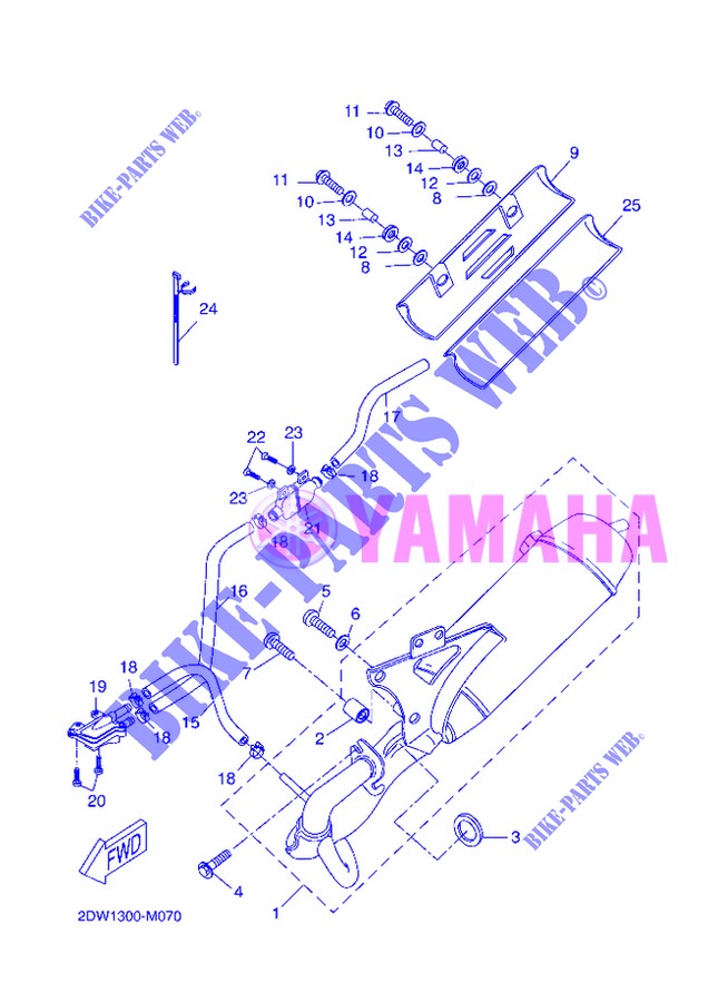 ECHAPPEMENT pour Yamaha BOOSTER ONE de 2013