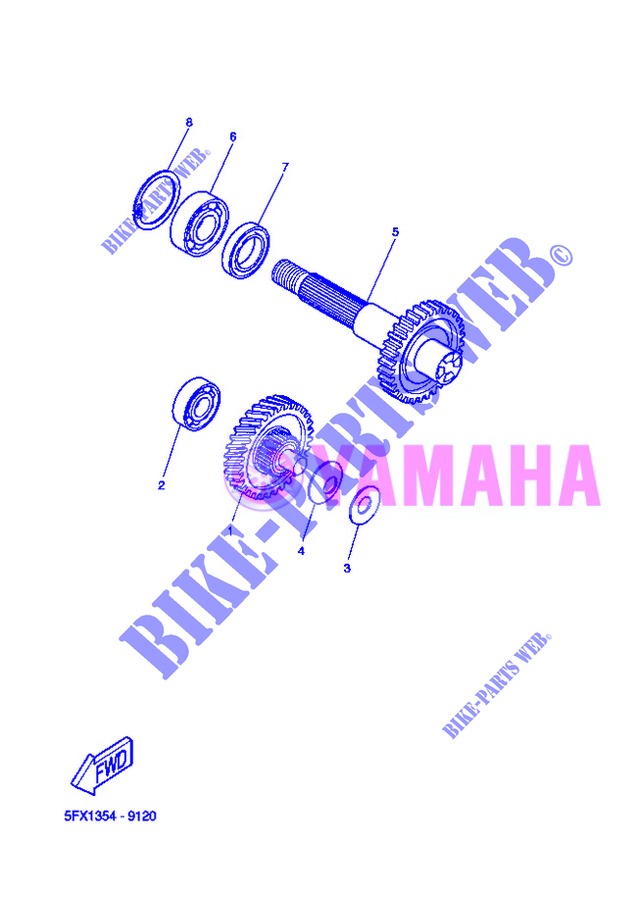 TRANSMISSION pour Yamaha BOOSTER ONE de 2013