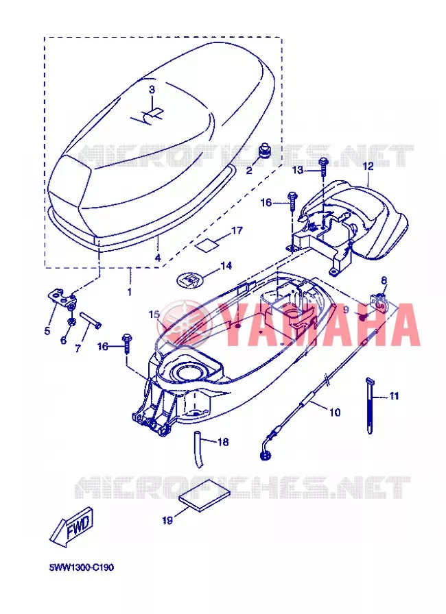 SELLE Yamaha SCOOTER 50 2013 BOOSTER  CW50N