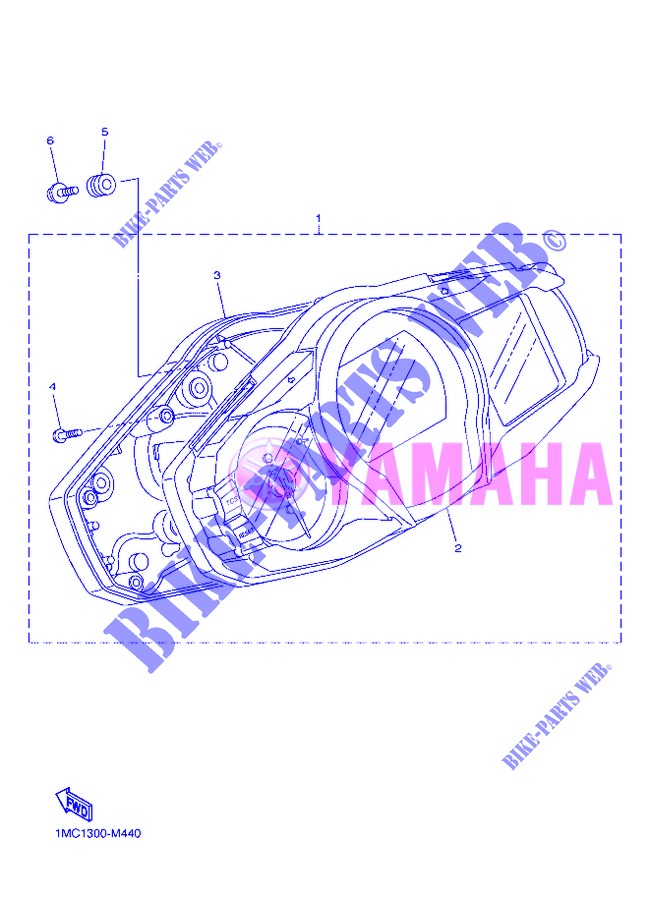 COMPTEUR  pour Yamaha FJR1300A de 2013