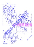 ETRIER DE FREIN AVANT pour Yamaha FJR1300A de 2013