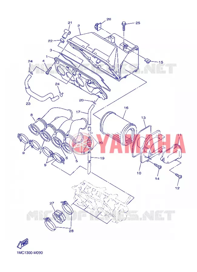 ADMISSION Yamaha MOTO 1300 2013 FJR ABS  FJR1300A