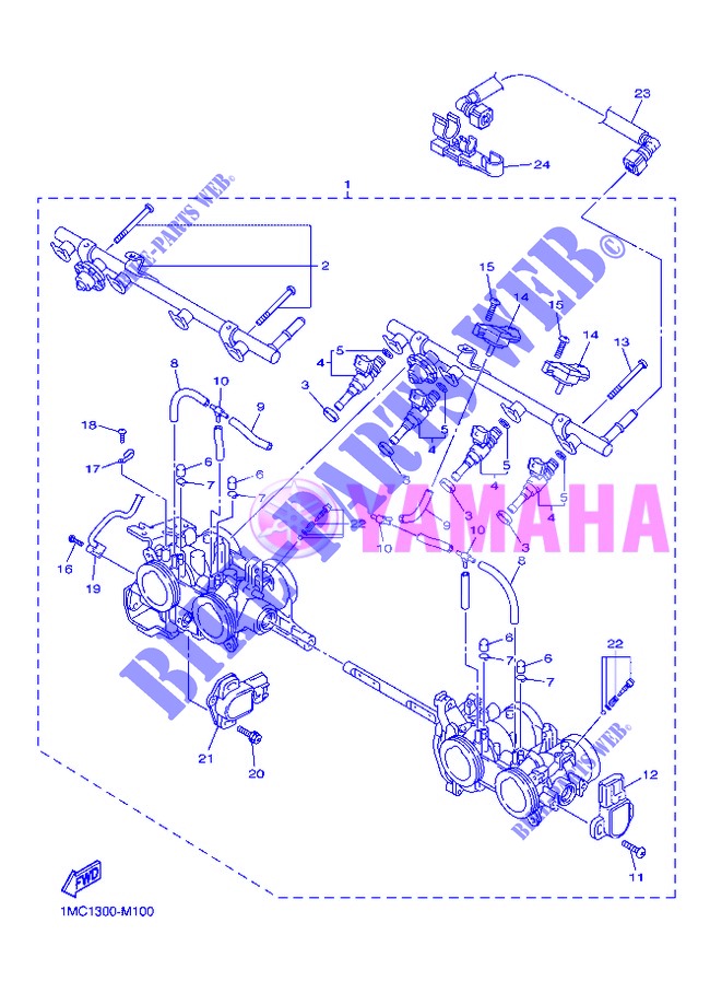 ADMISSION 2 pour Yamaha FJR1300A de 2013