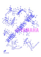 SUPPORT / REPOSE PIEDS pour Yamaha FJR1300A de 2013