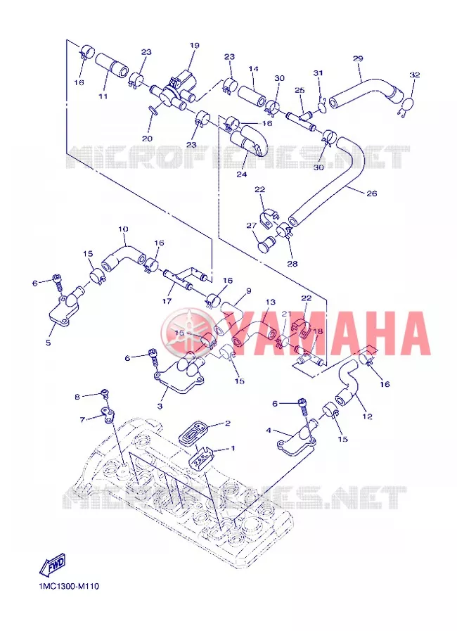 SYSTÈME D'ADMISSION D'AIR AIS Yamaha MOTO 1300 2013 FJR AS ABS  FJR1300AS