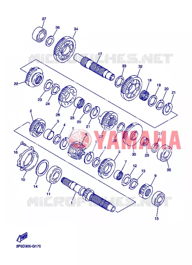 TRANSMISSION Yamaha MOTO 1300 2013 FJR AS ABS  FJR1300AS