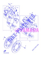 ETRIER DE FREIN AVANT pour Yamaha FJR1300AS de 2013