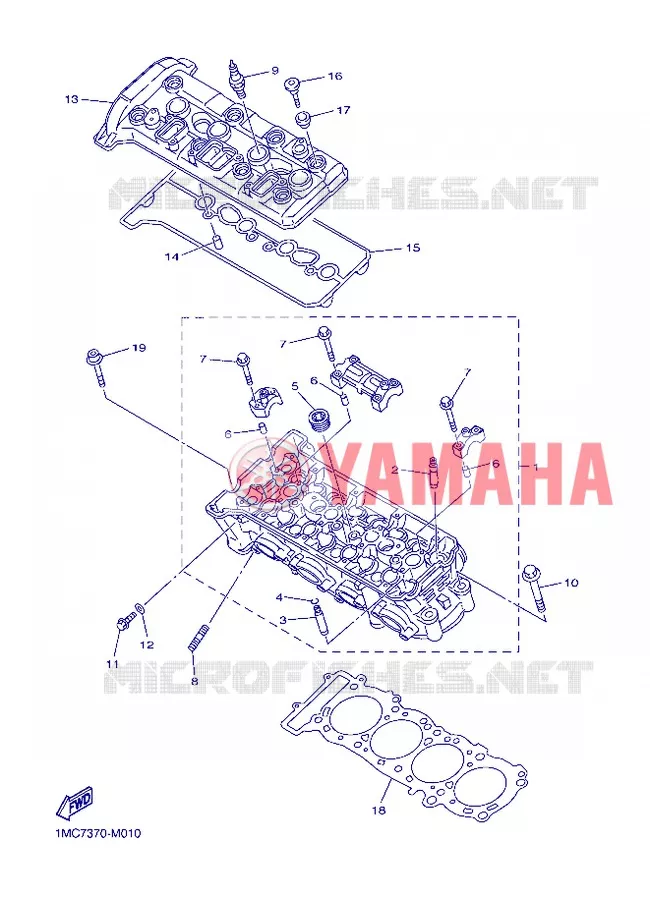 CYLINDRE Yamaha MOTO 1300 2013 FJR AS ABS  FJR1300AS