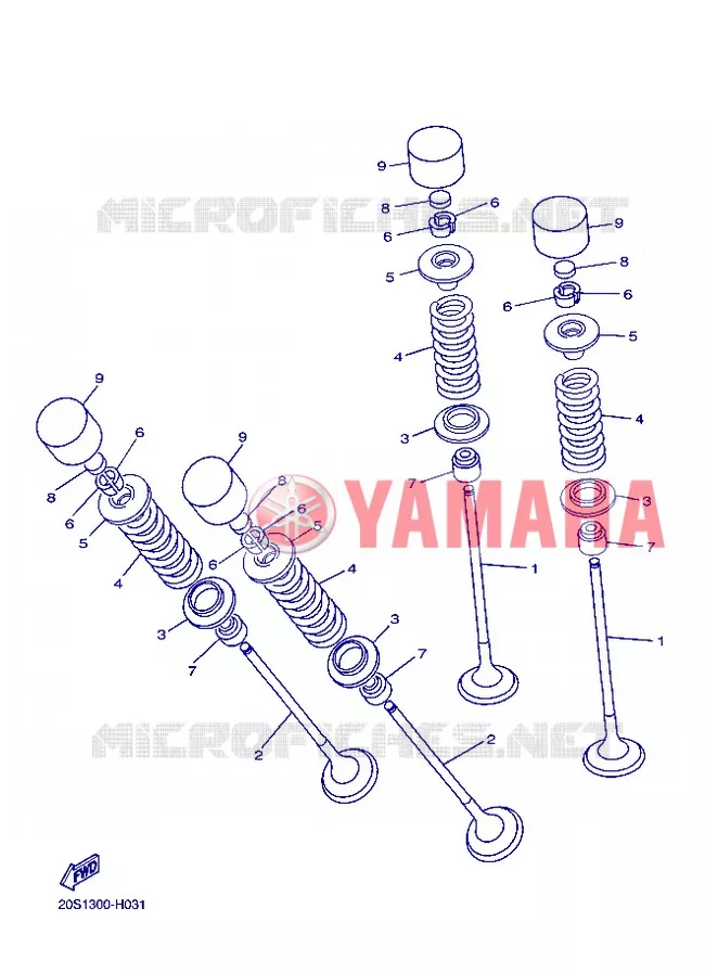 SOUPAPE Yamaha MOTO 800 2013 FZ8  FZ8-N