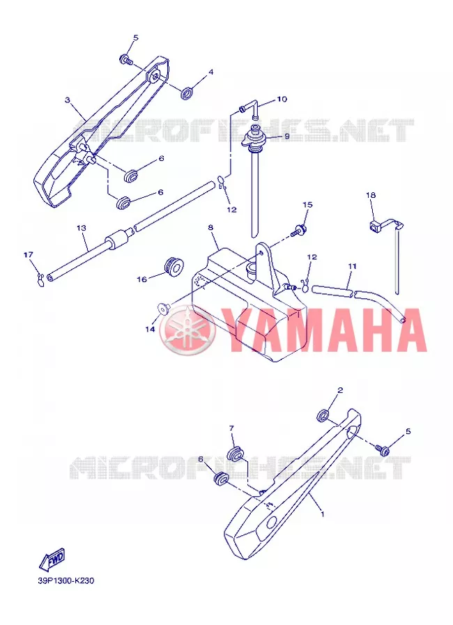 COUVERCLE LATERAL Yamaha MOTO 800 2013 FZ8  FZ8-N