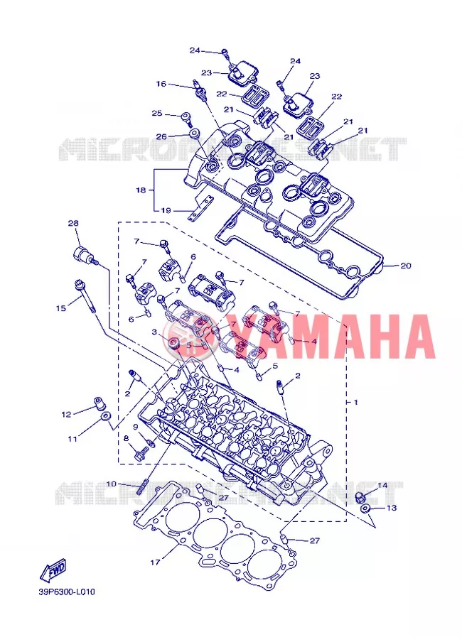 CULASSE Yamaha MOTO 800 2013 FZ8  FZ8-N