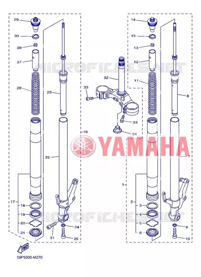 FOURCHE Yamaha MOTO 800 2013 FZ8  FZ8-N
